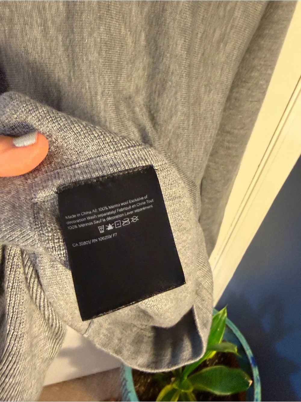 lululemon athletica Light Gray Crewneck Sweater